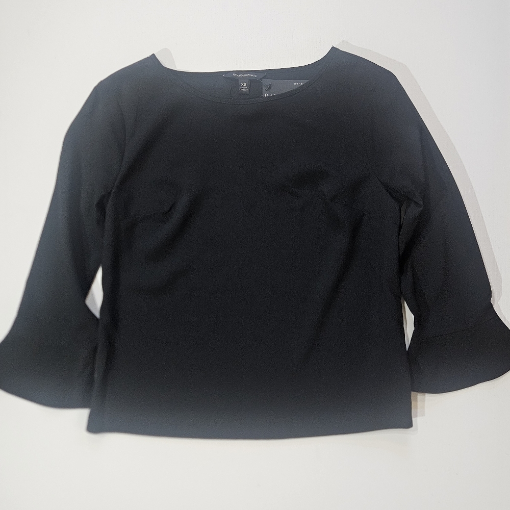 NWT Banana Republic Blouse Womens Size XS Black‎